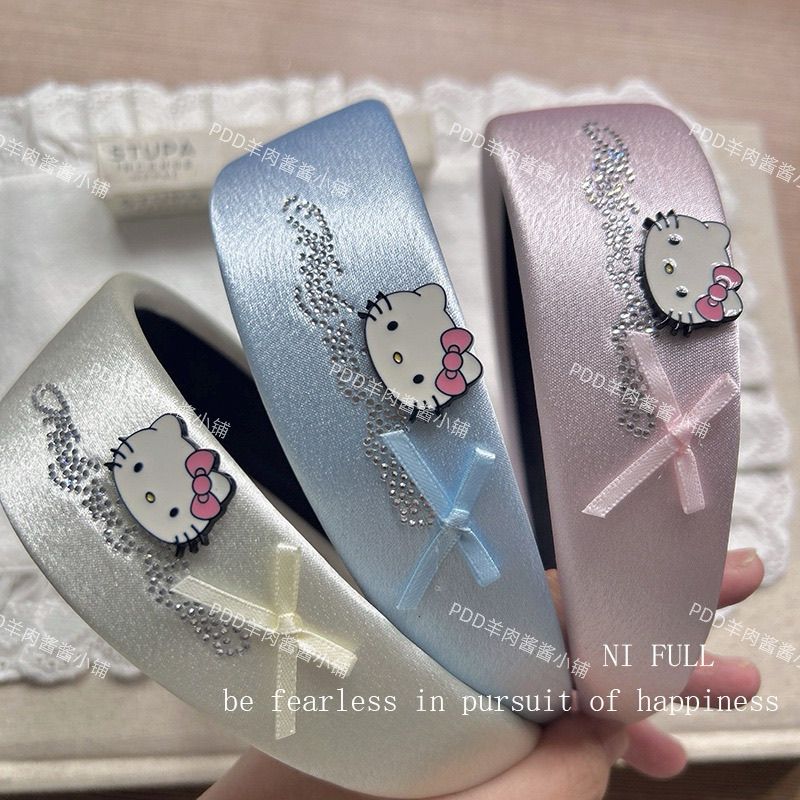 Hair Care Korea - Anime Sanrio Korean Sweet Satin Rhinestone