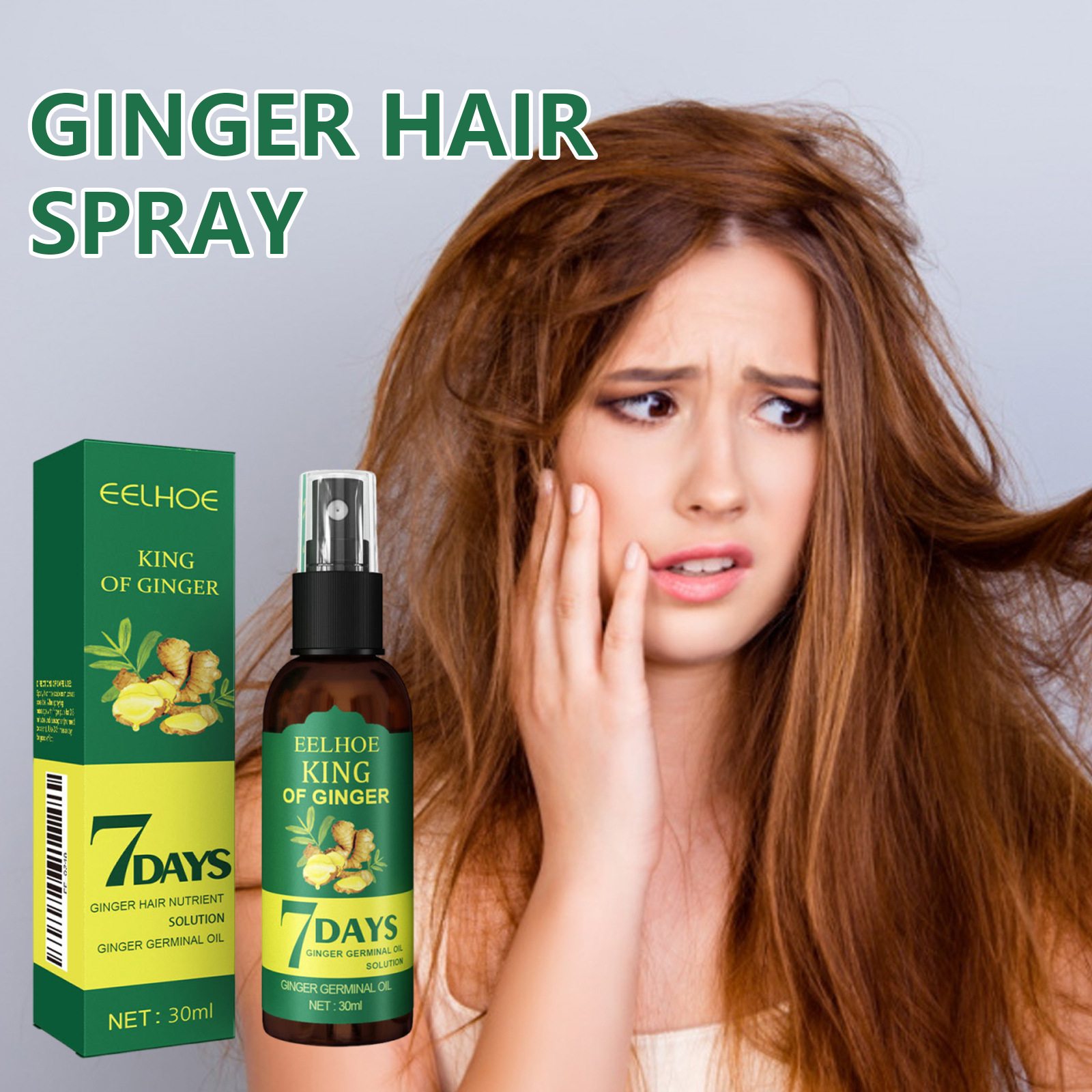 Hair Care Frizzy Hair - Ginger Hair Spray Root Care Serum