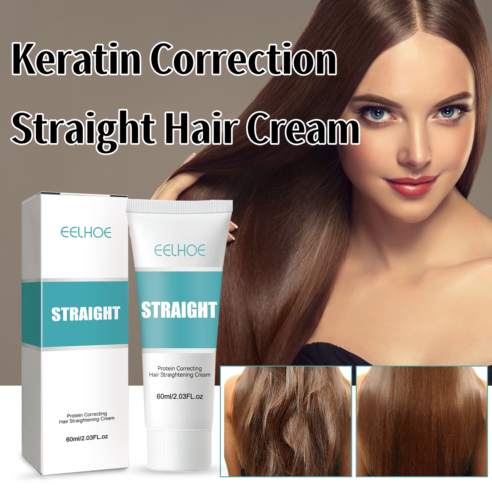 Hair Care Frizzy Hair - Keratin Correction Straight Hair Cream Repair