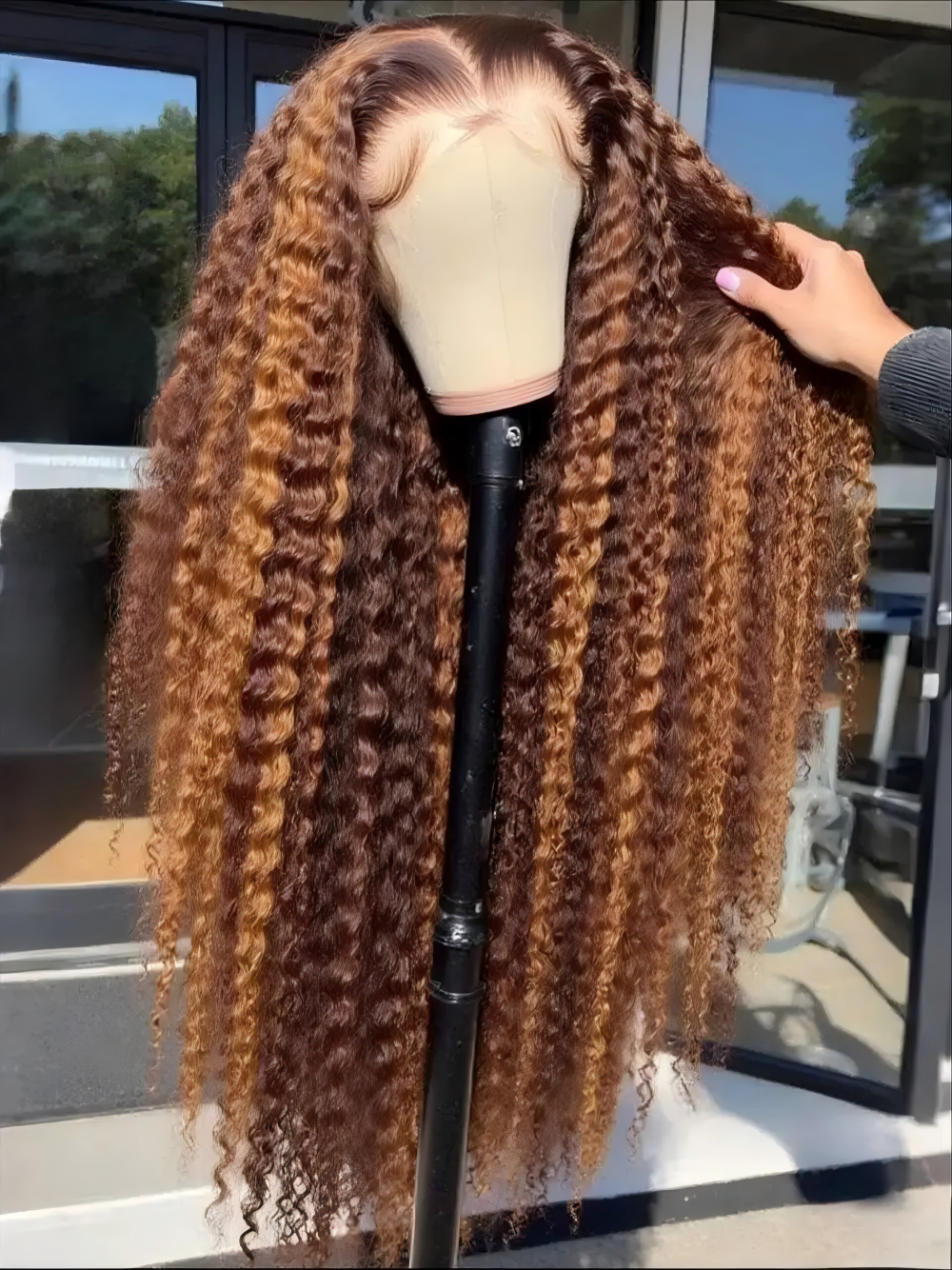 Hair Care For Wavy Hair - Highlight Curly Wig 13x4 Lace Front