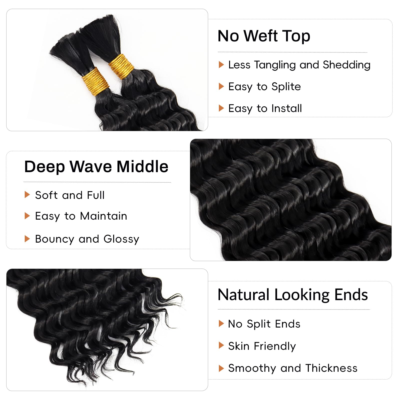 Deep Wave Bulk Hair for Braidi – Hair Care For Wavy Hair recenzja i cena