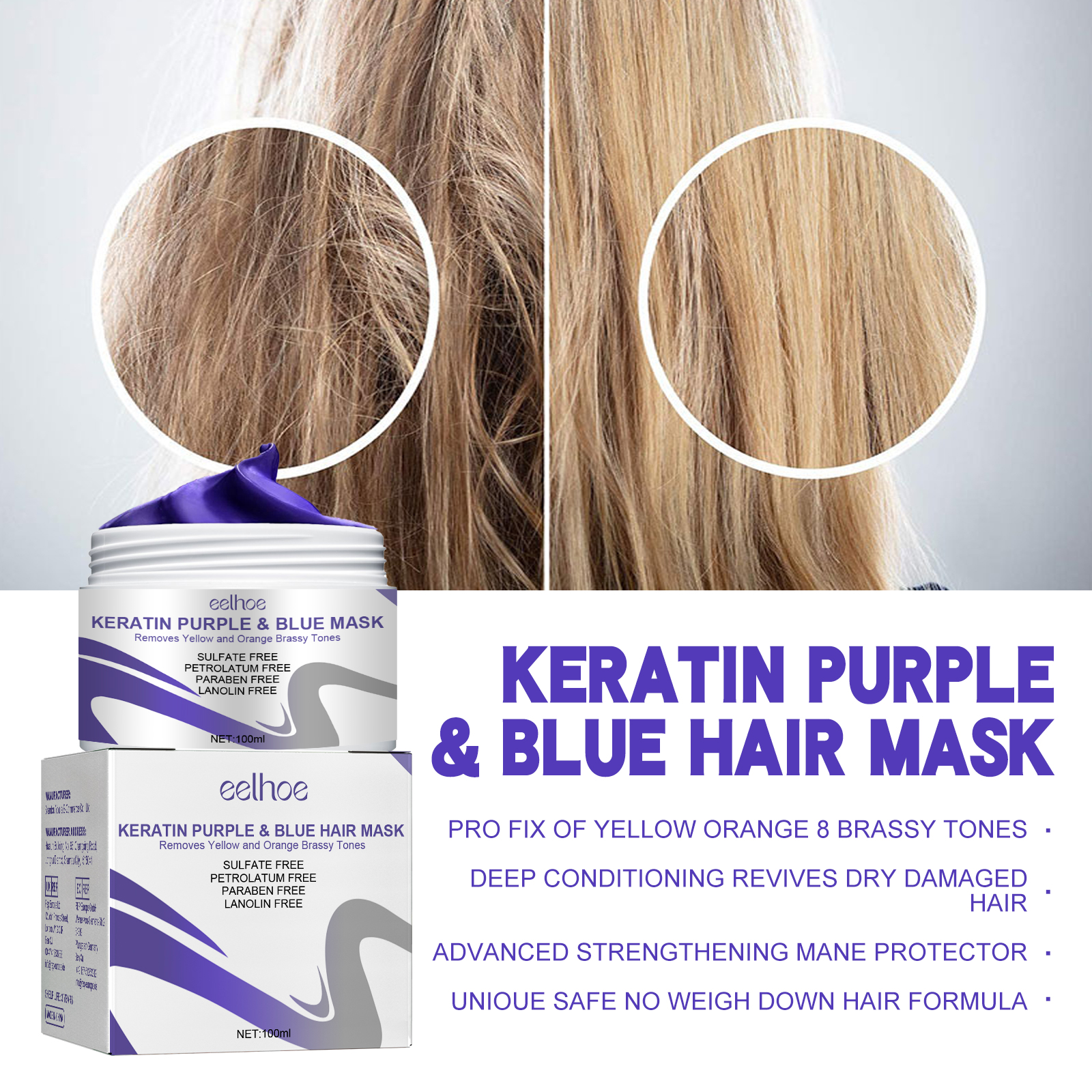 Straightening Hair Mask Kerati – Hair Care Keratin Treatment recenzja i cena