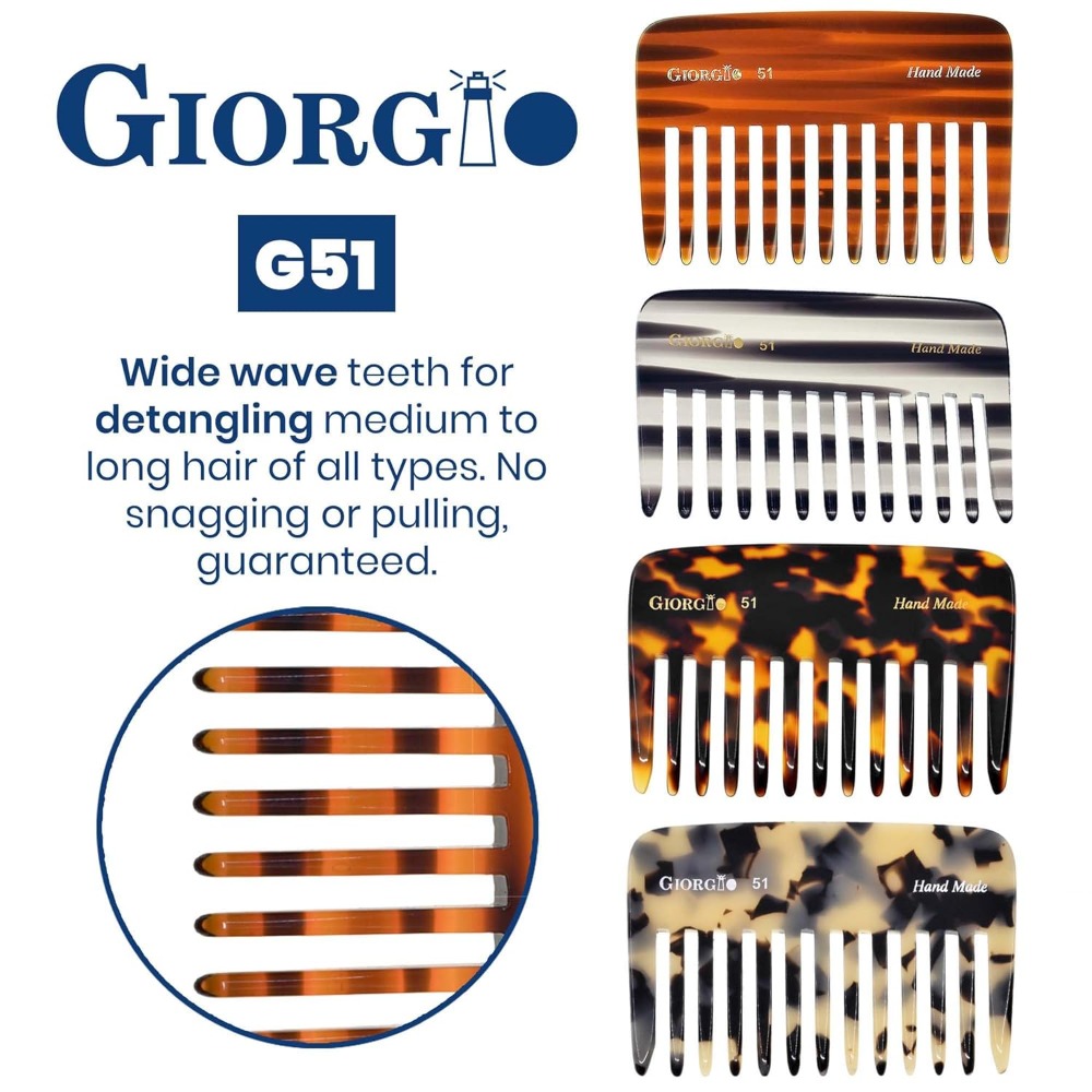 G51 Wide Tooth Detangling Comb – Hair Care For Wavy Hair recenzja i cena