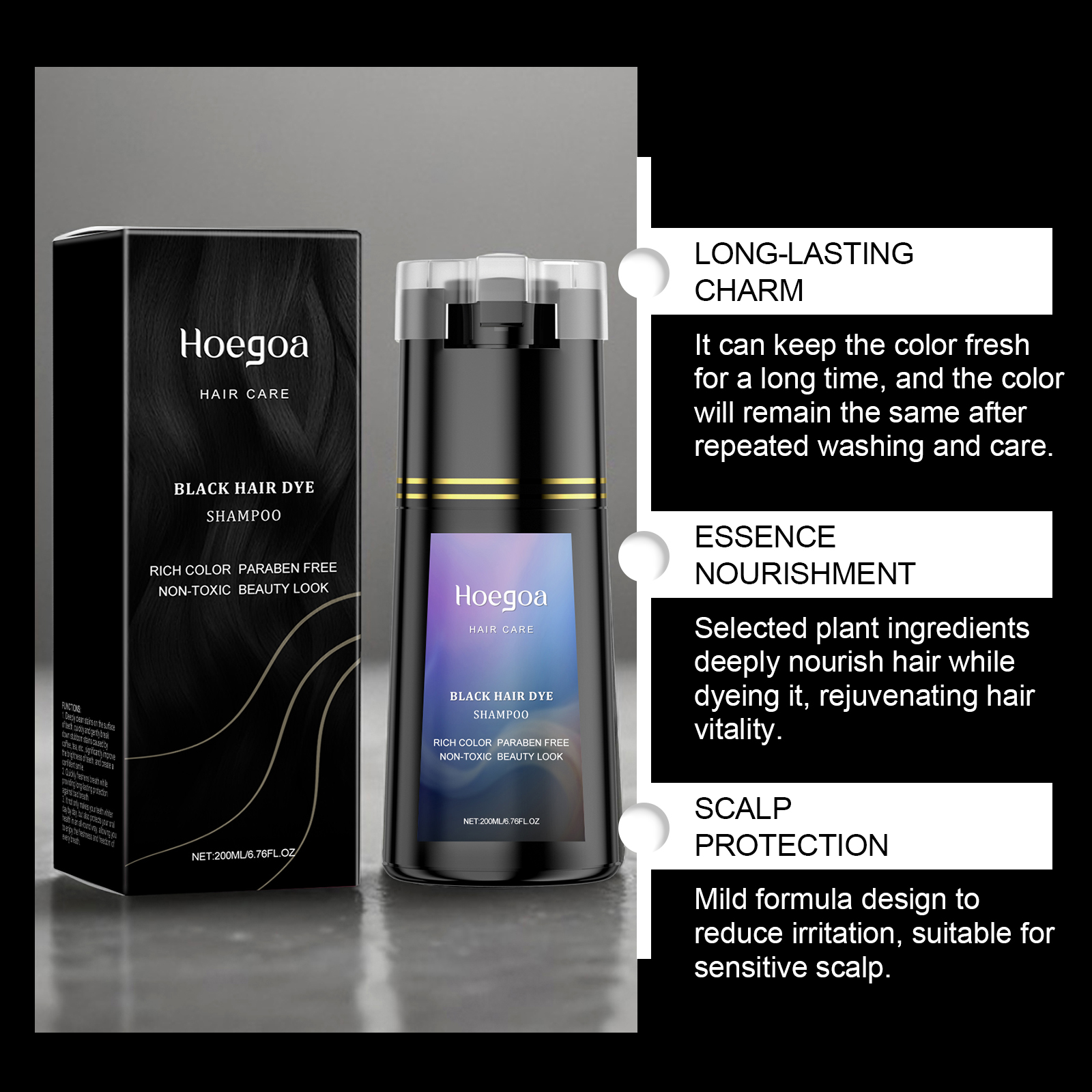 Hair Dye Shampoo for Gray Whit – Hair Care Natural Ingredients recenzja i cena