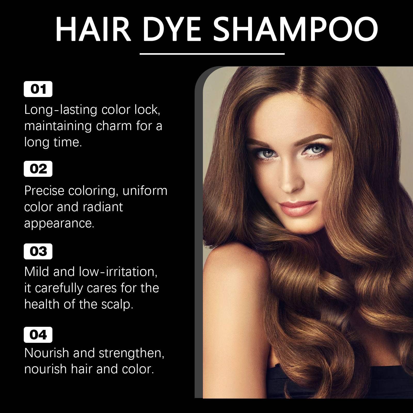Hair Dye Shampoo for Gray Whit – Hair Care Natural Ingredients recenzja i cena