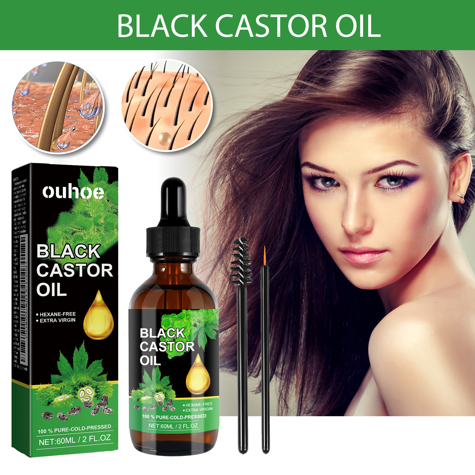 Black Castor Oil Nourishes Hai – Hair Care Natural Ingredients recenzja i cena