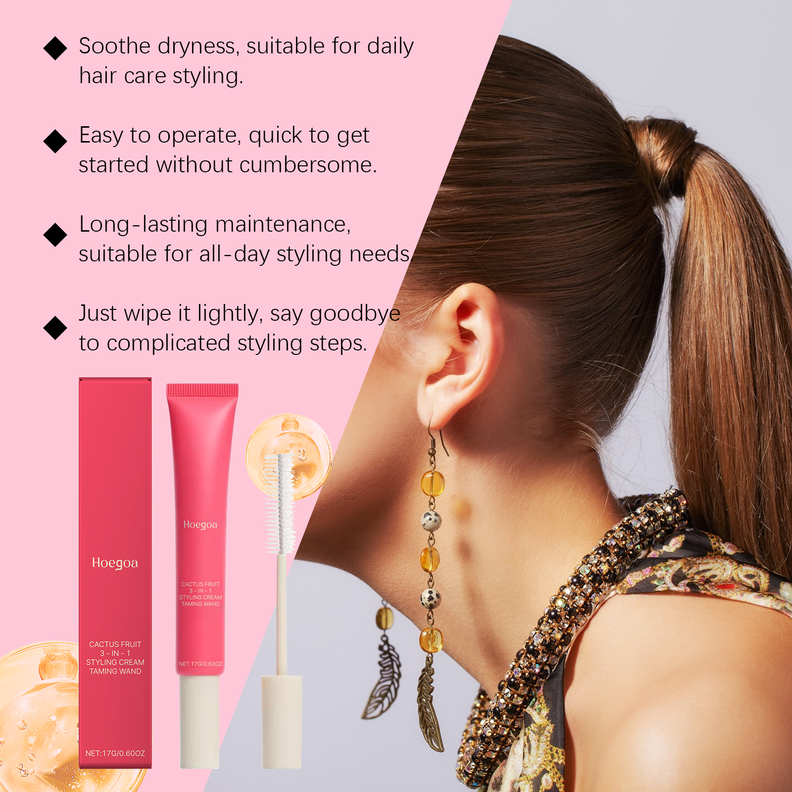 3in1 Hair Styling Cream Long L – Edge Control Gel recenzja i cena