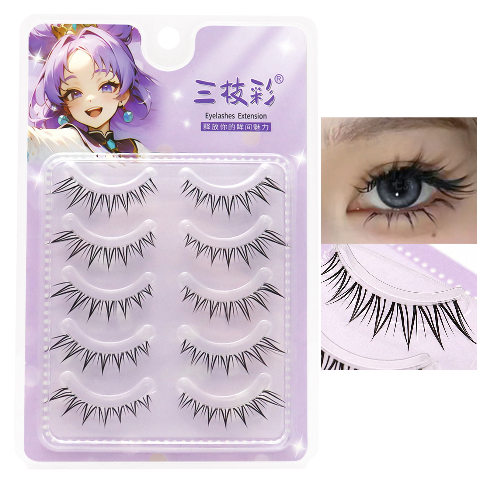5pair Foxes False Eyelashes Fu – Hair Care Korea recenzja i cena
