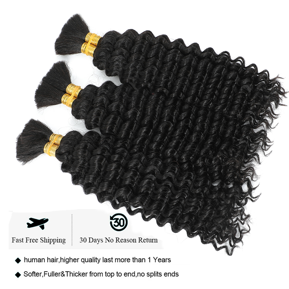 Bulk Human Hair Deep Wave For  – Hair Care For Wavy Hair recenzja i cena