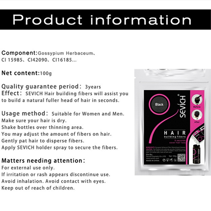 500g SEVICH Keratin Hair Fiber – Hair Care Keratin Treatment recenzja i cena