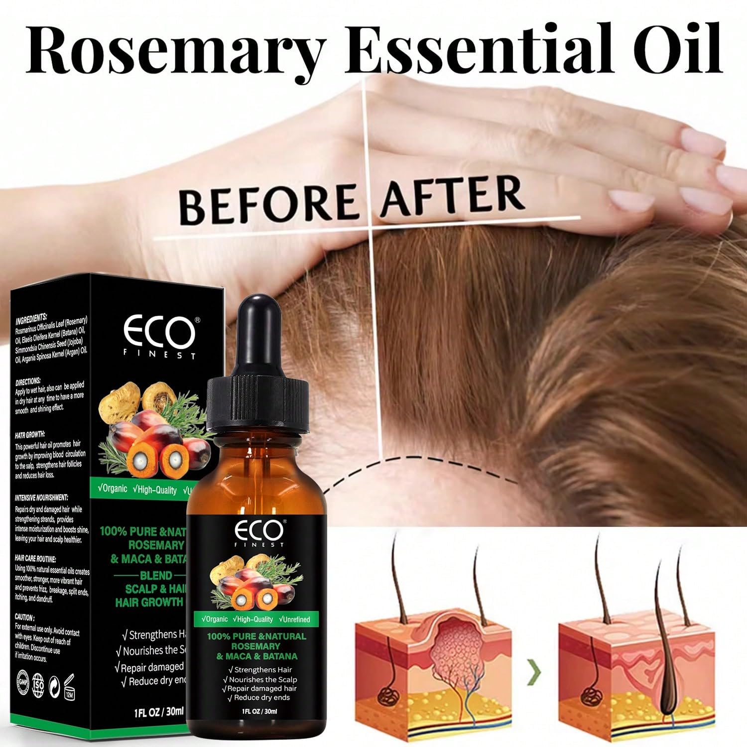 Pure Rosemary Batana Hair Grow – Hair Care Natural Ingredients recenzja i cena