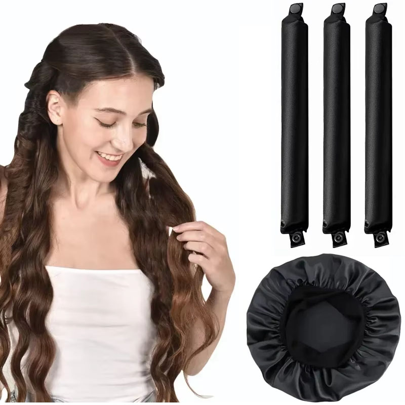 4/5pcs Heatless Curling Rod Se – Hair Roller Set Flexi recenzja i cena