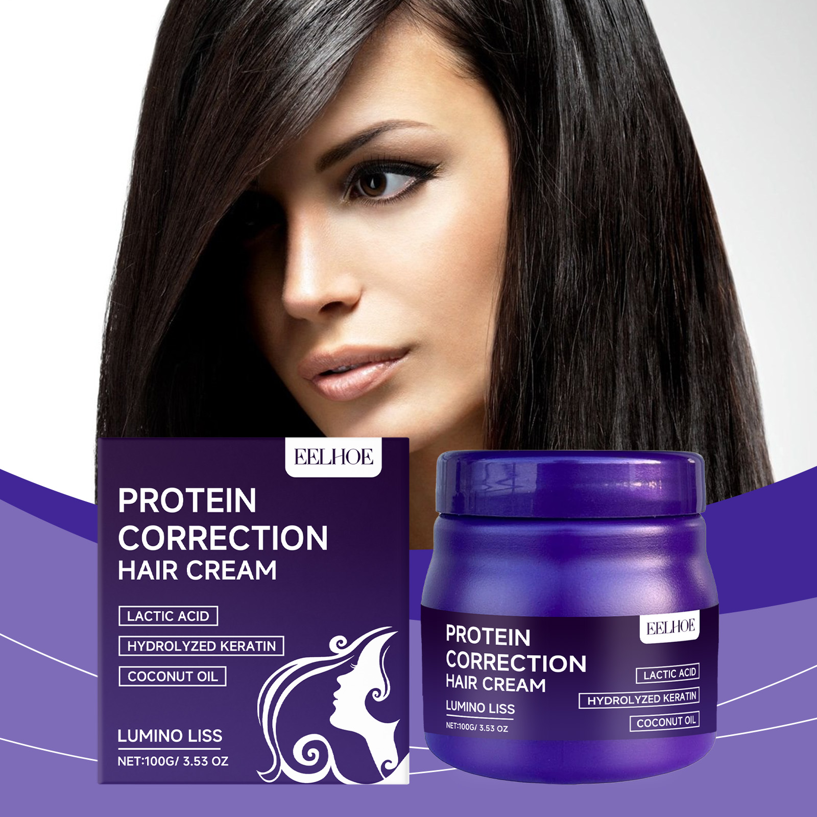 EELHOE Protein Hair Straighten – Hair Care Keratin Treatment recenzja i cena