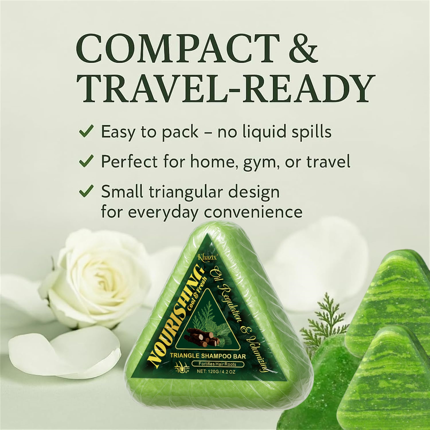 Green Triangle Soap Shampoo Ba – Hair Care Herbal recenzja i cena
