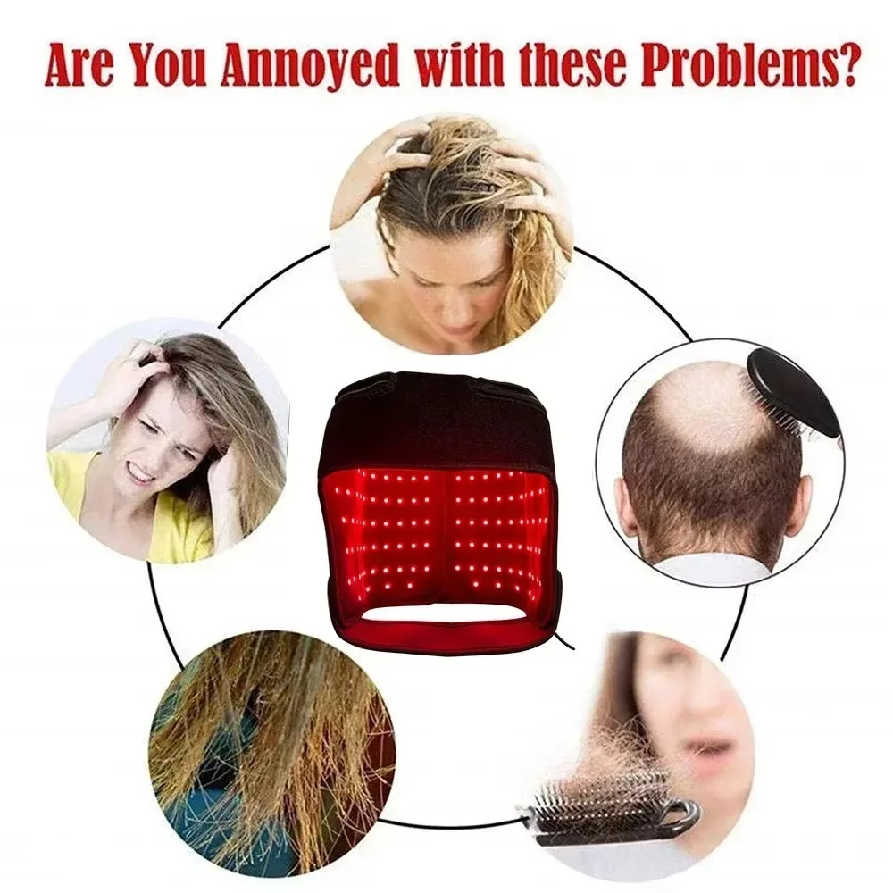 LED Red Light Therapy Hat For  – Hair Care Frizzy Hair recenzja i cena