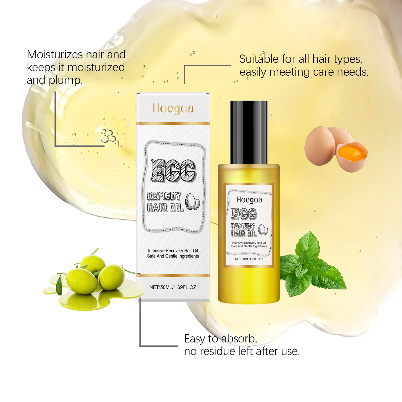 Egg Remedy Hair Oil Restore So – Hair Care Frizzy Hair recenzja i cena