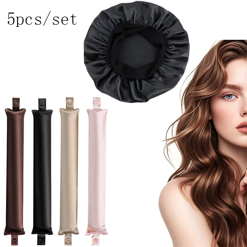 5pcs Heatless Curling Rod Set  – Hair Roller Set Flexi recenzja i cena