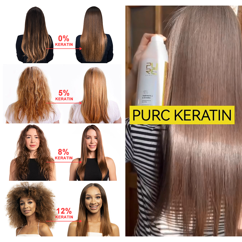 PURC 12% Keratin Smoothing Hai – Hair Care Frizzy Hair recenzja i cena