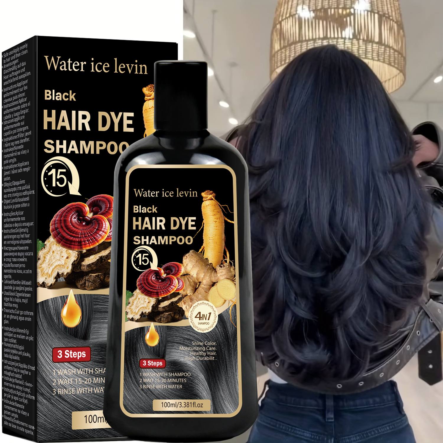 Black Sesame Ginseng Reishi Ha – Hair Care Herbal recenzja i cena