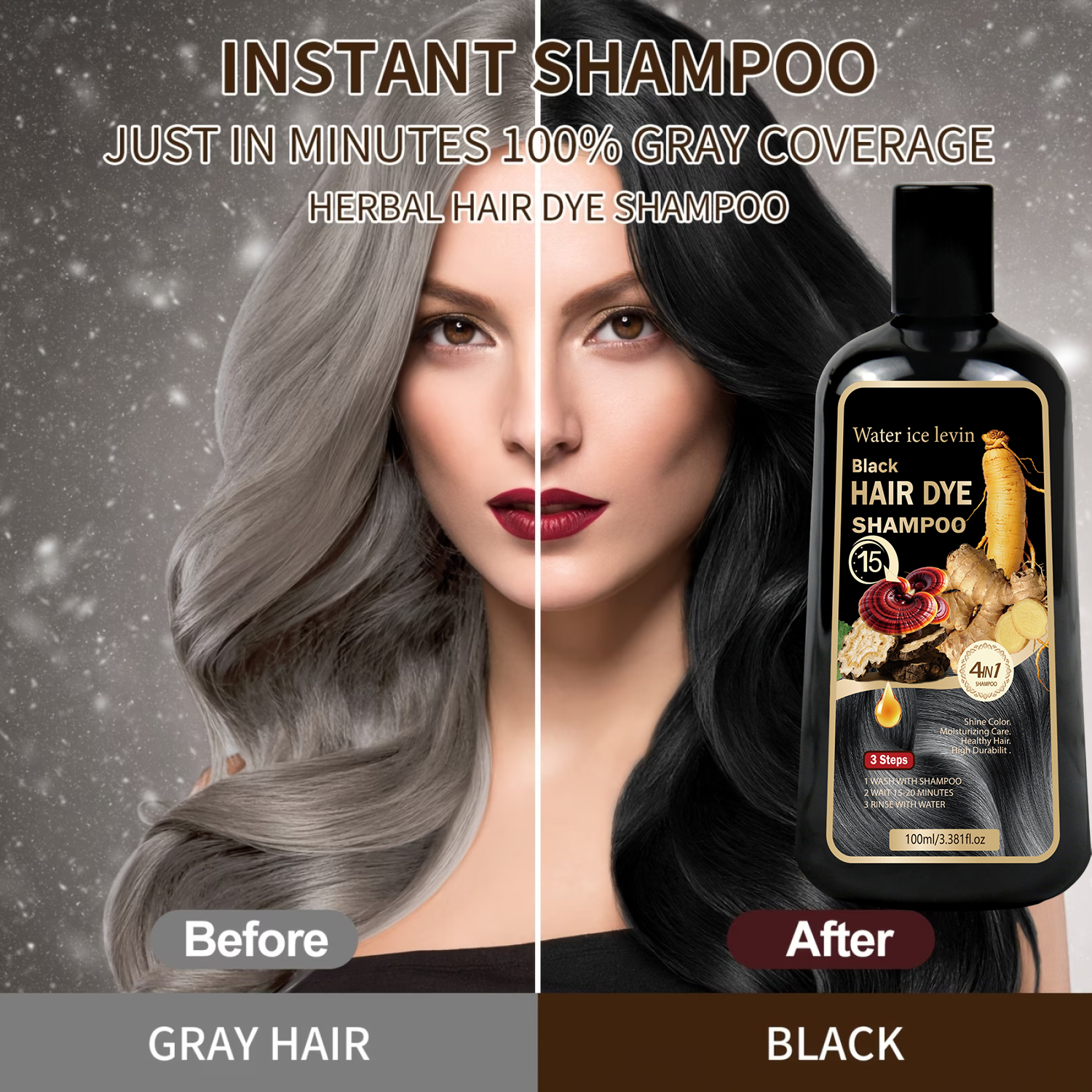 Black Sesame Ginseng Reishi Ha – Hair Care Herbal recenzja i cena