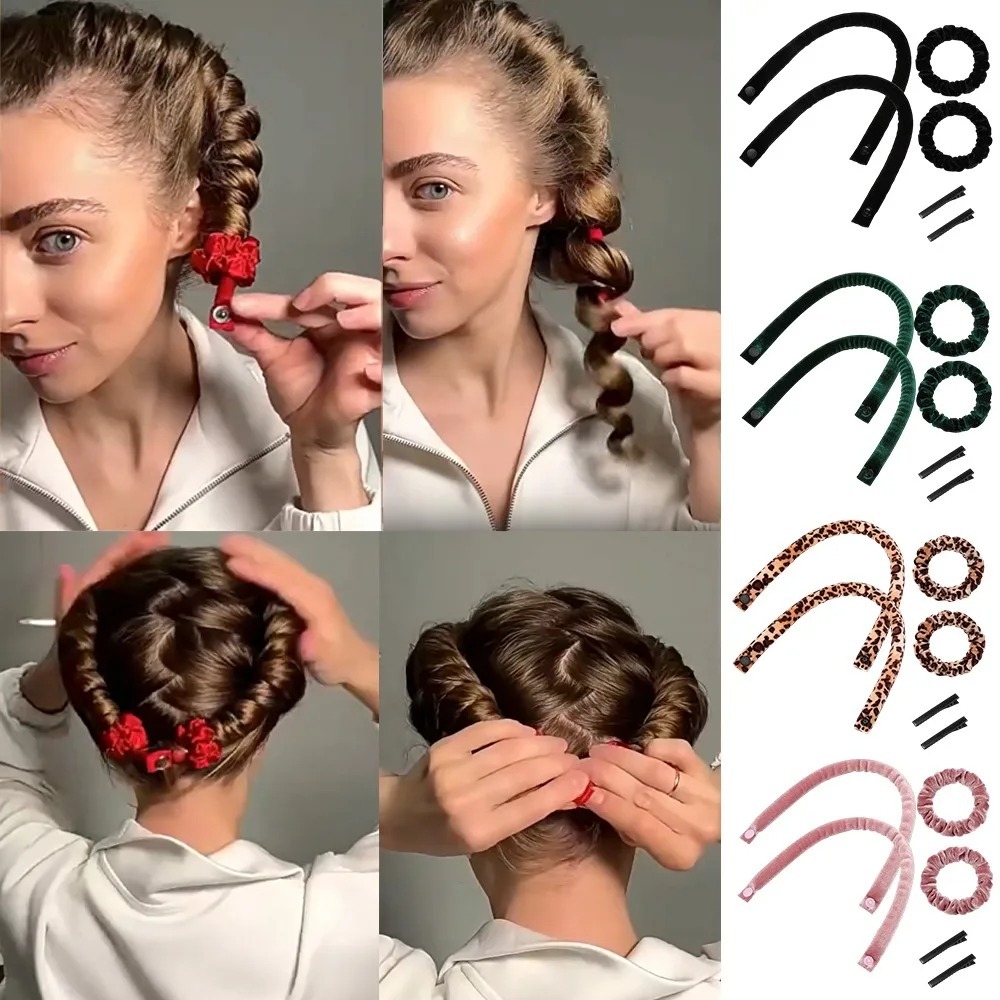 6Pcs Heatless Curling Rod Set  – Hair Roller Set Flexi recenzja i cena