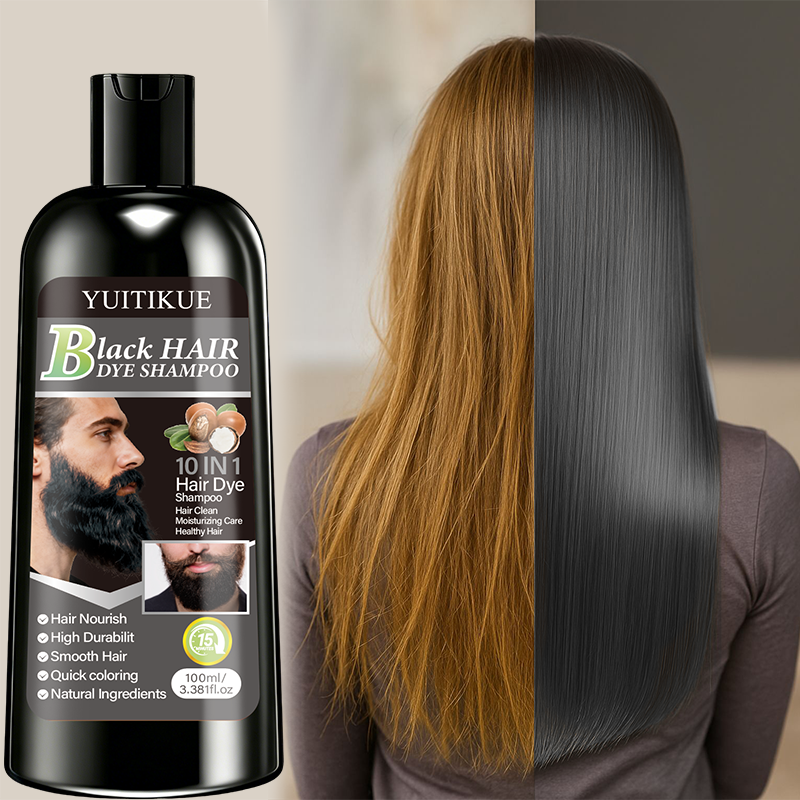 YUITIKUE Black Hair Dye Shampo – Hair Care Natural Ingredients recenzja i cena