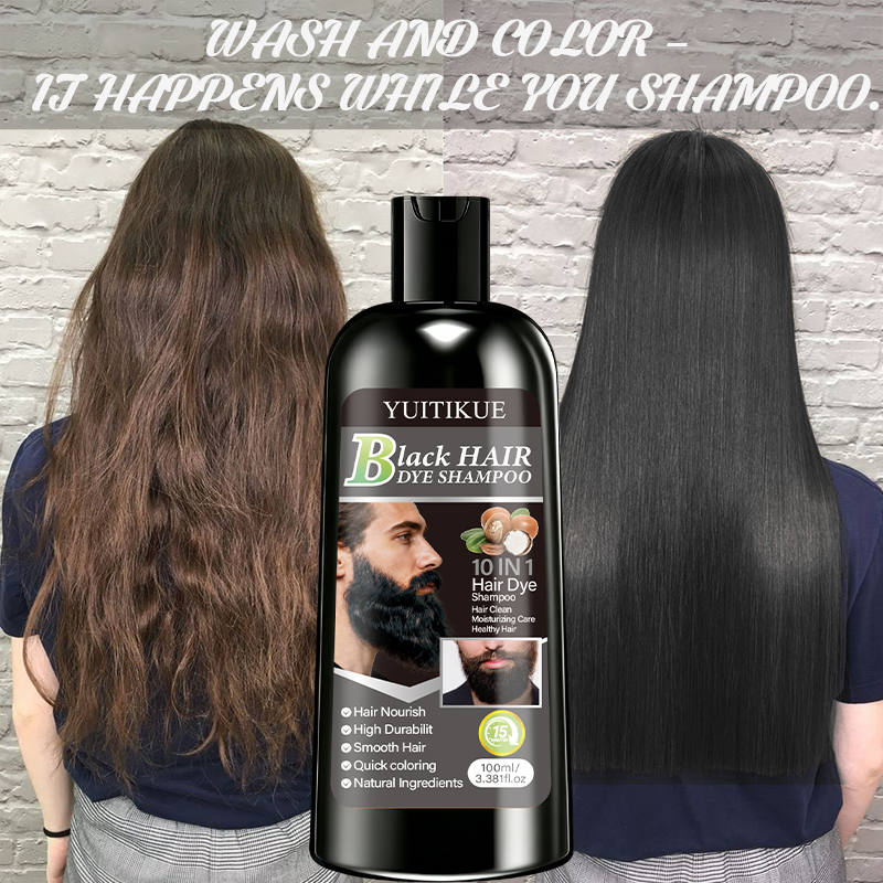 YUITIKUE Black Hair Dye Shampo – Hair Care Natural Ingredients recenzja i cena