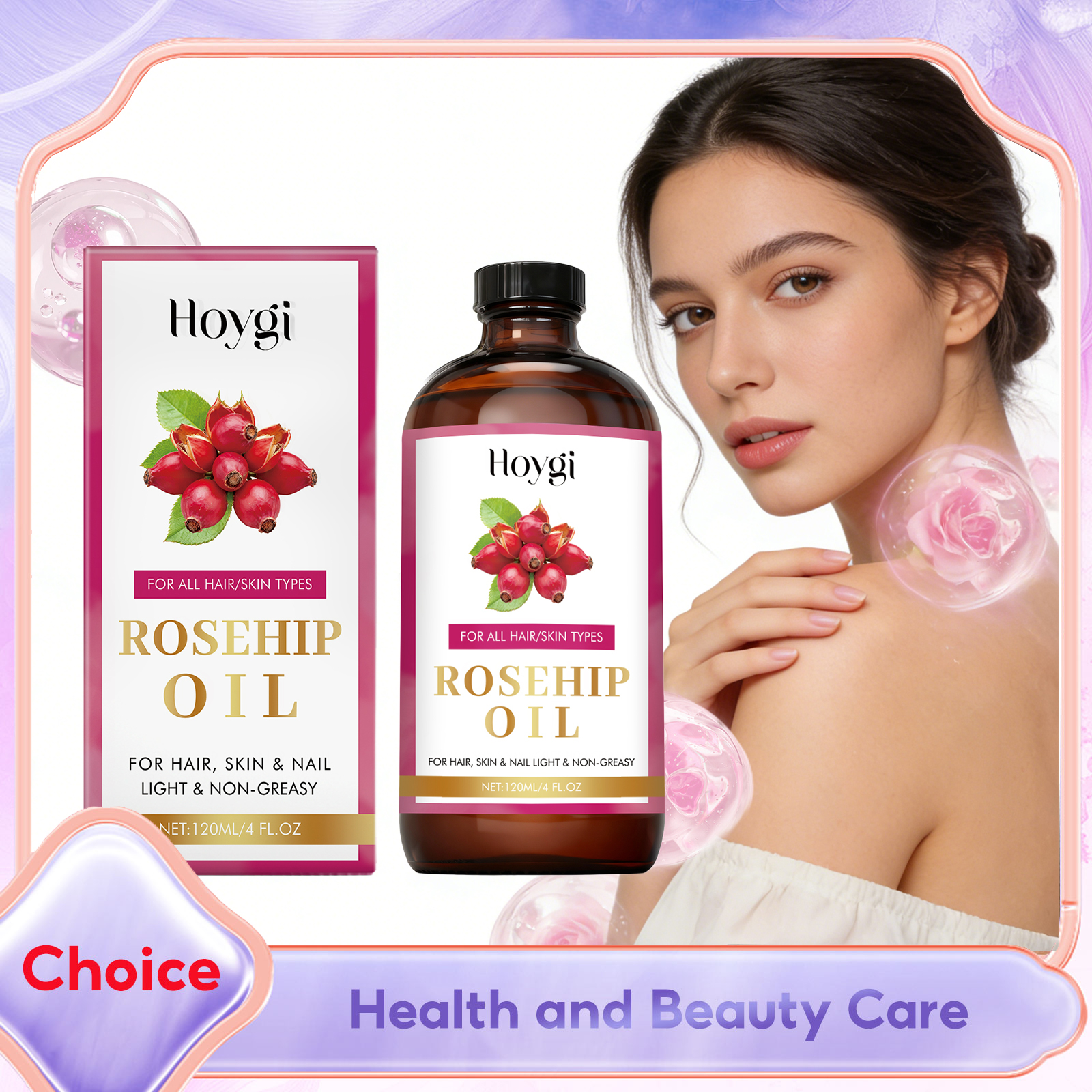 Natural Rosehip Seed Essential – Hair Care Oil Serum recenzja i cena