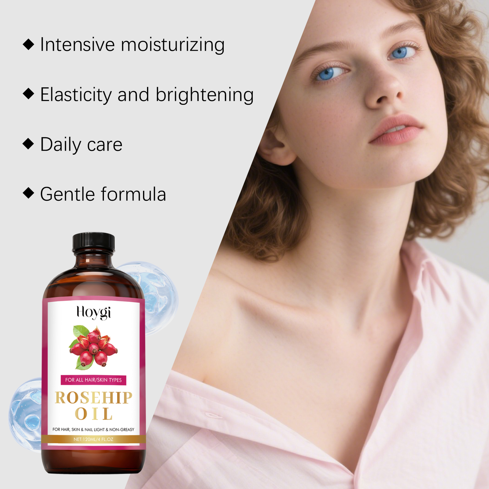 Natural Rosehip Seed Essential – Hair Care Oil Serum recenzja i cena